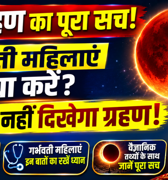 Chandra Grahan Lunar Eclipse In Sky With Medical Care And Raksha Bandhan Concept Graphic