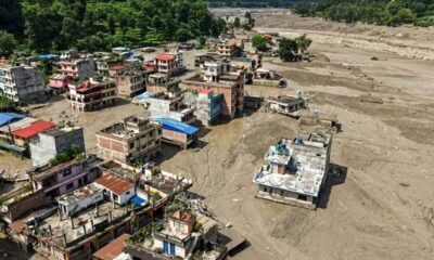 Raging Bhote Koshi River In Nepal Destroying 42 KM Highway And Bridges Leading To China Border At Rasuwagadhi