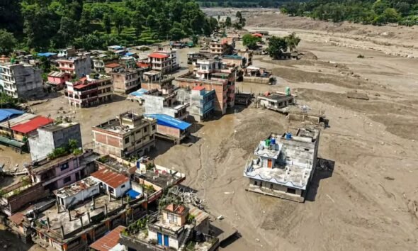 Raging Bhote Koshi River In Nepal Destroying 42 KM Highway And Bridges Leading To China Border At Rasuwagadhi