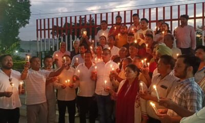 Uttarakhand Political Concept Representing Congress Candle March and Protest for Ankita Bhandari in Haldwani
