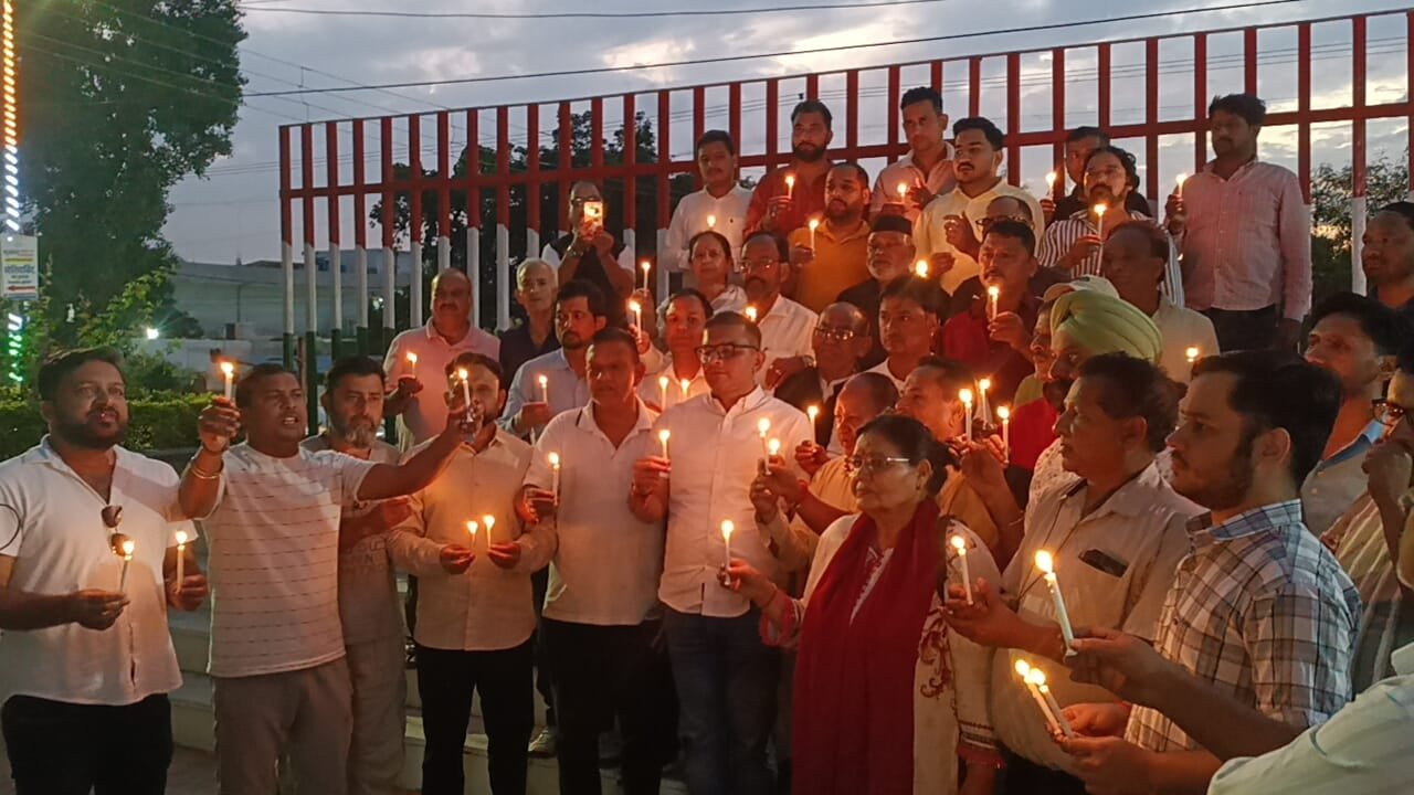Uttarakhand Political Concept Representing Congress Candle March and Protest for Ankita Bhandari in Haldwani
